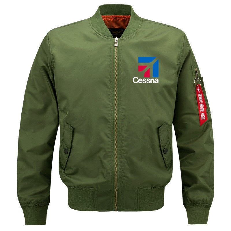 Streetwear Outdoor Military Aviation Pilots Cessna Ma1 Bomber Flight Jacket Coa image 1