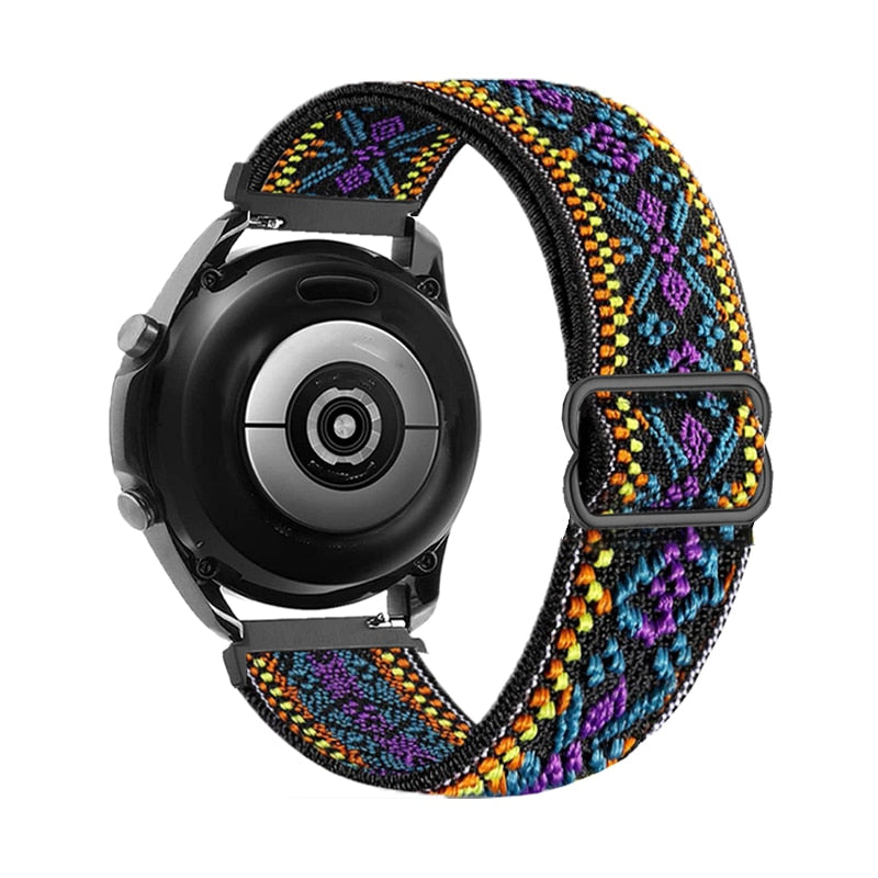 18/20/22mm Nylon Strap for Garmin Venu SQ 2 2s Forerunner 645 Elastic Wristband image 7