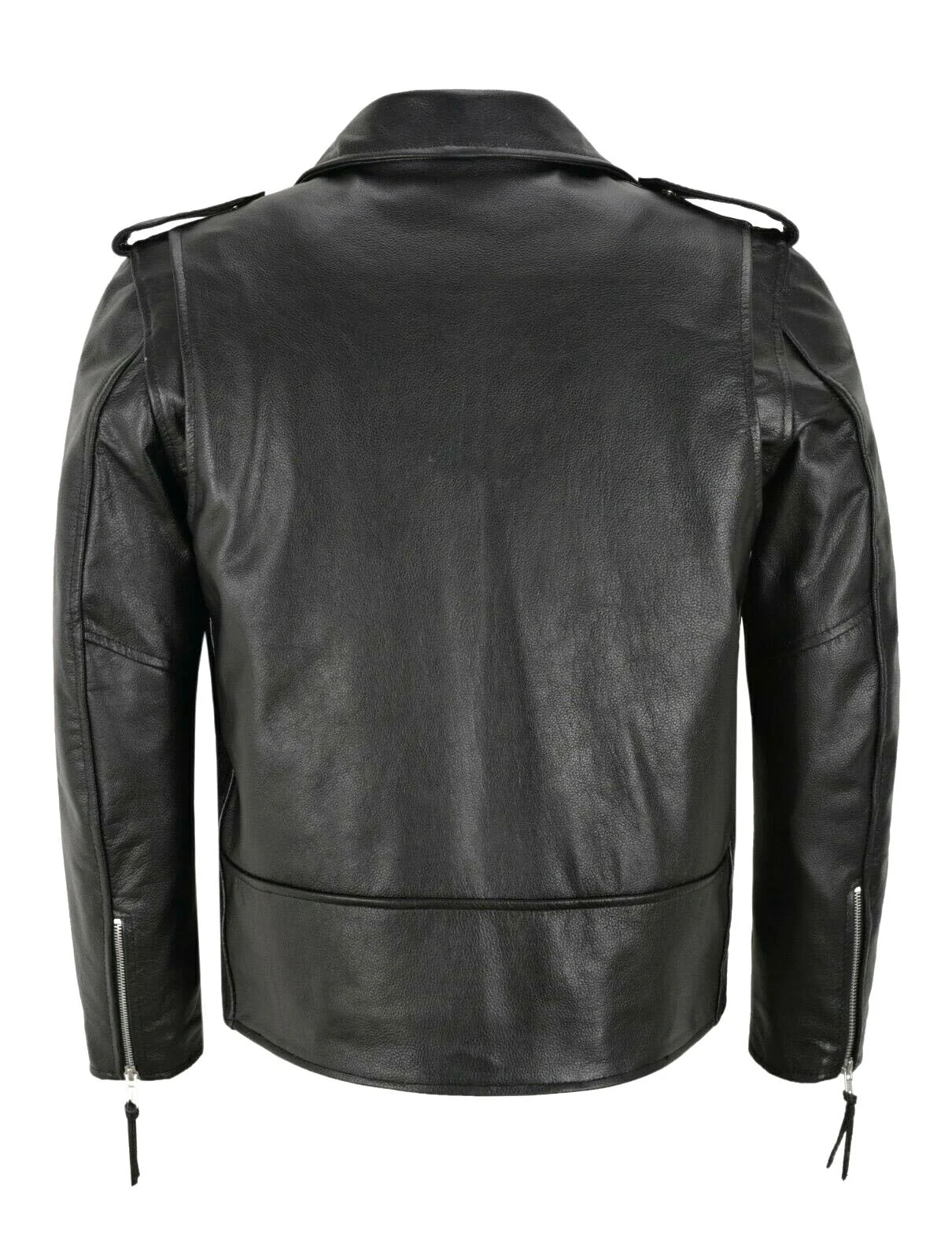 2024 Men's Fashion Leather Jacket Slim Fit Stand Collar PU Jacket Male Anti-wind image 4