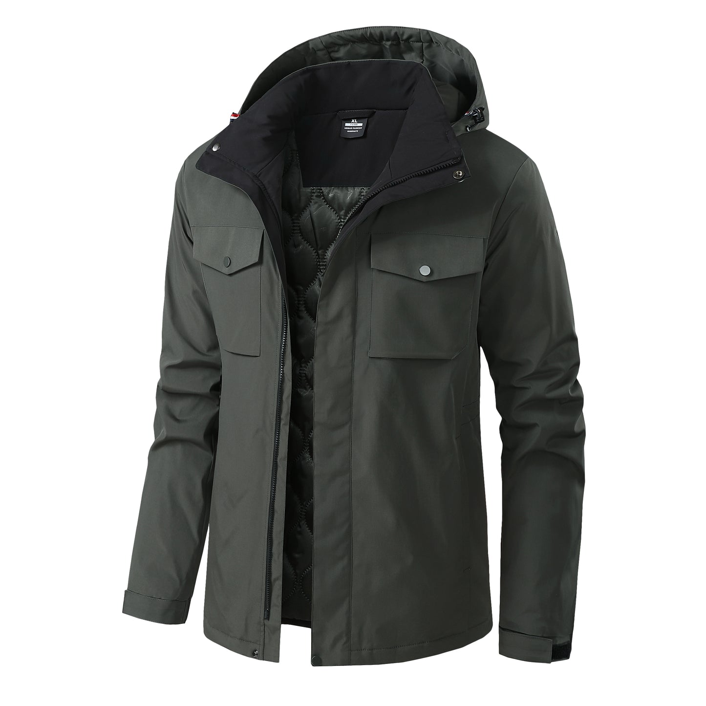 Winter Parka Men Windbreak Plus Thick Warm Windproof Fur Coats Male Military Ho image 1