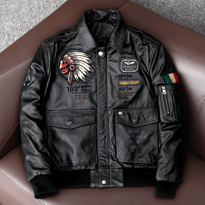New Military Jacket Men's Vespa Motorcycle Ma1 Aviator Pilot Air Man Jacket Thi image 2