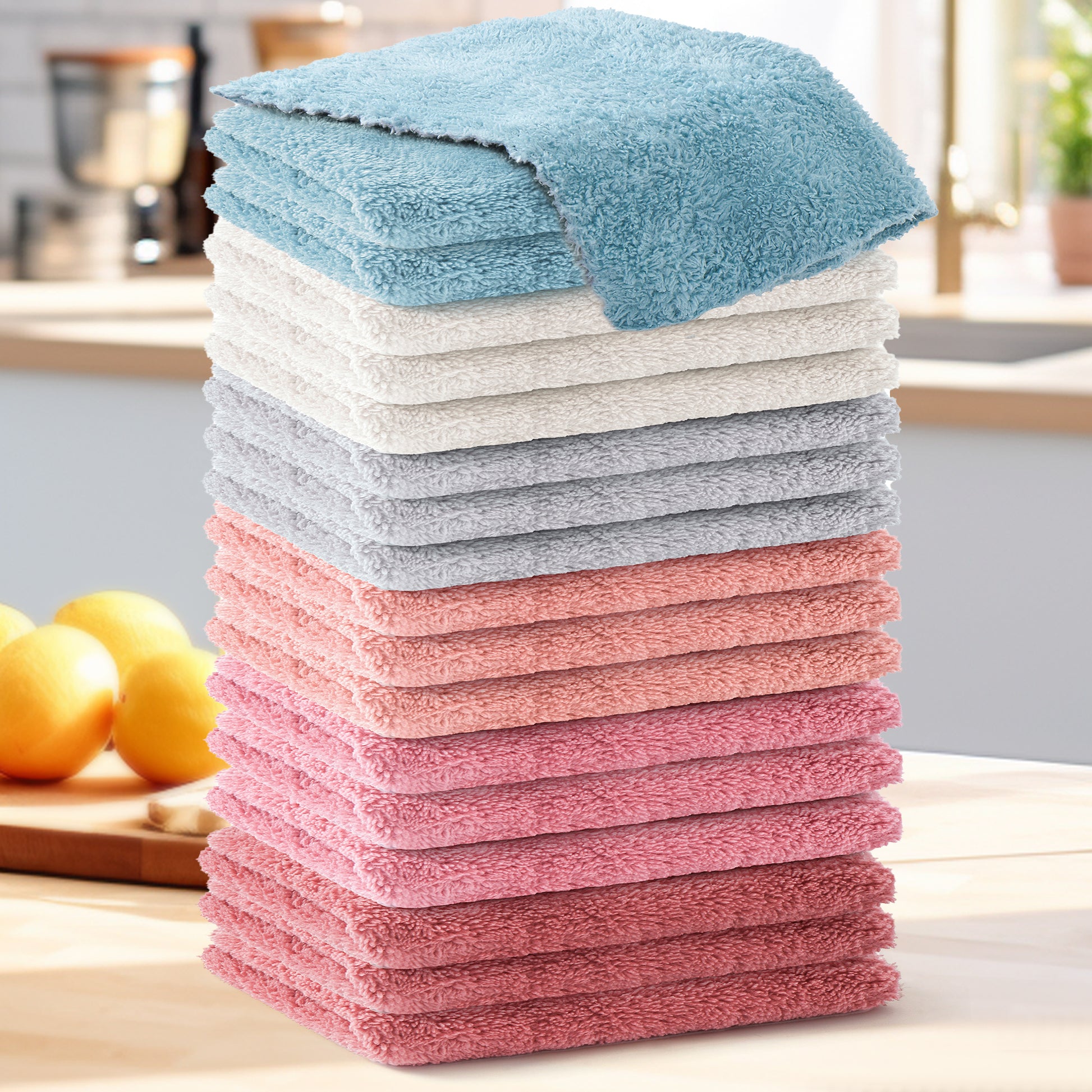 Household clean Set of 12 or18 piece, Soft and Highly Absorbent, Perfect for Ki image 1