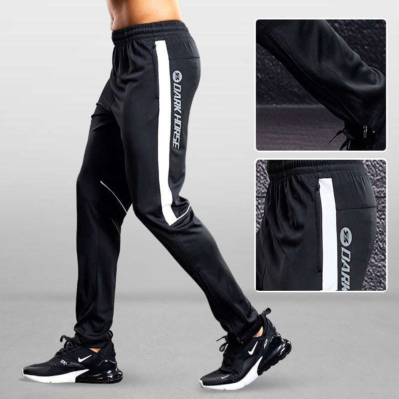 Men Sport Pants Running Pants With Zipper Pockets Soccer Training Jogging Sport image 7