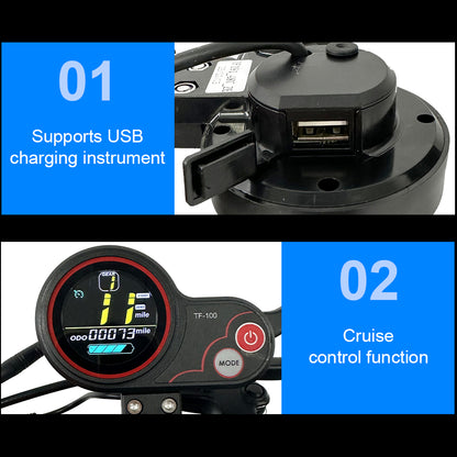 7 Days Delivery 800W Powerful Electric Kick Scooter Anti-skid Off Road Tire 45K image 4