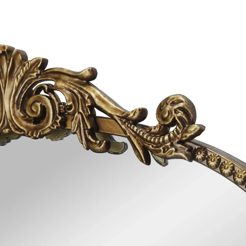 20" X 30" Arch Metal Wall Mirror D©cor In Gold Floor Mirrors image 4