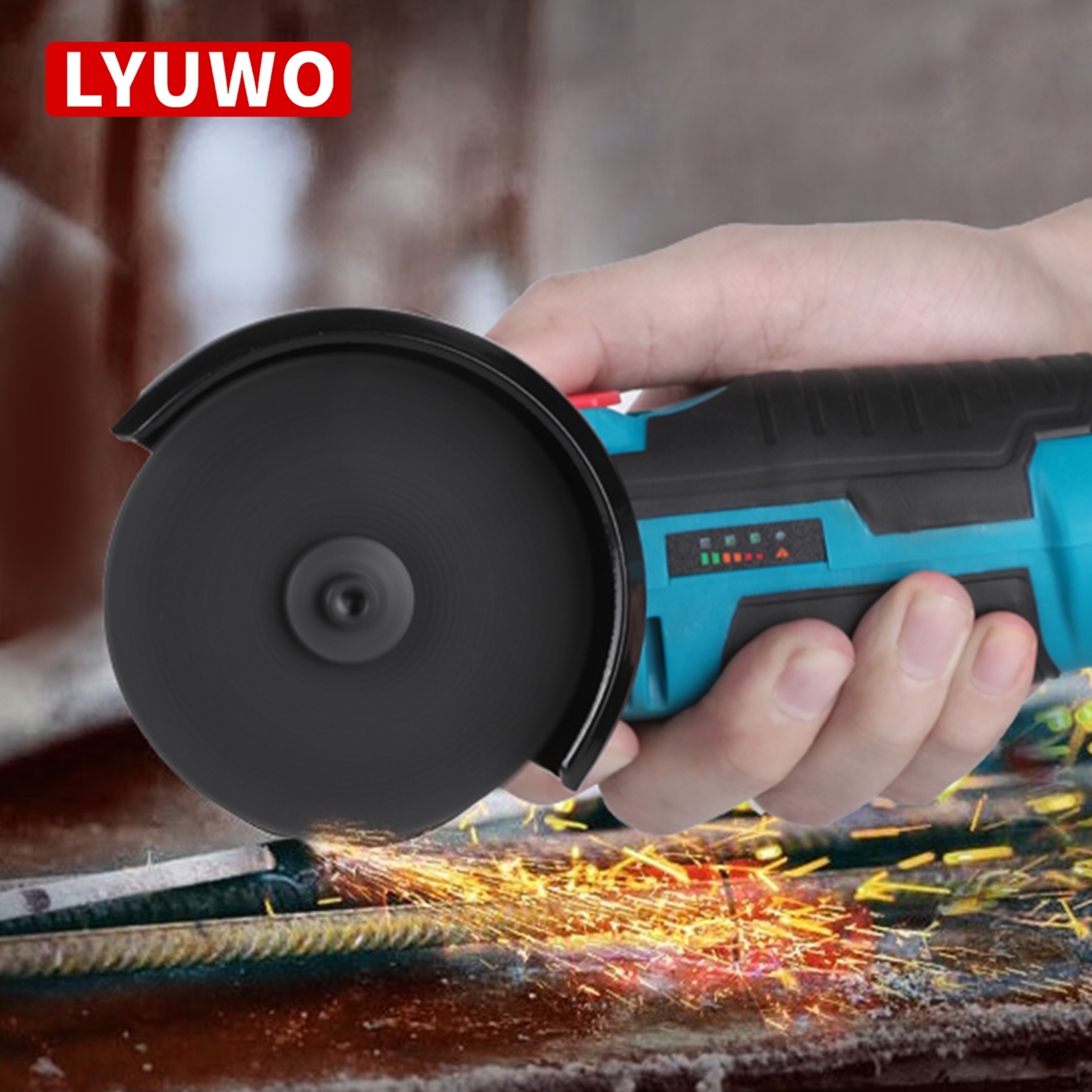 LYUWO Mini Angle Grinder Mini Household Rechargeable Cutting Machine Polishing image 5