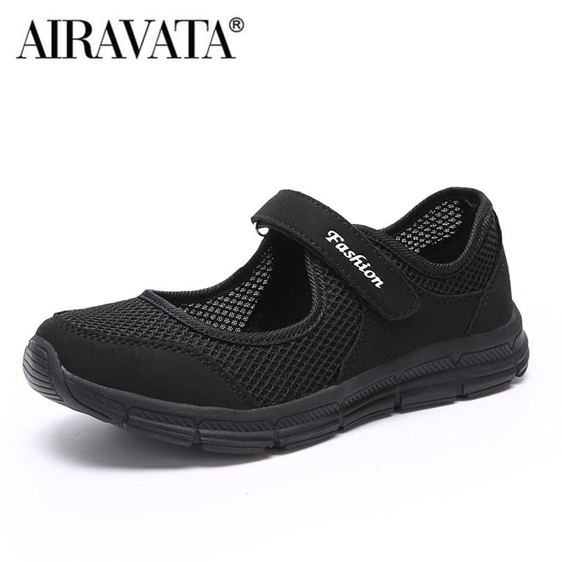 Women Casual Shoes Mesh Breathable Sneakers Fashion Flat Loafers Size 35-42 image 8