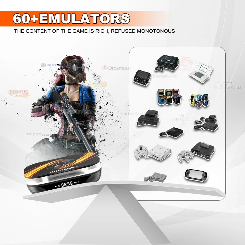 KINHANK Super Console X3 Plus Retro Game Console 60000 Games for DC/SS/MAME/ARC image 3