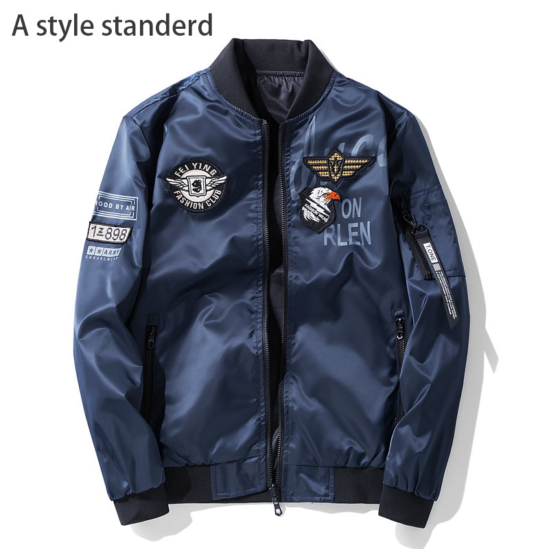 Motorcycle jacket Army Air Force Fly Pilot Jacket Military Airborne Flight Tact image 5