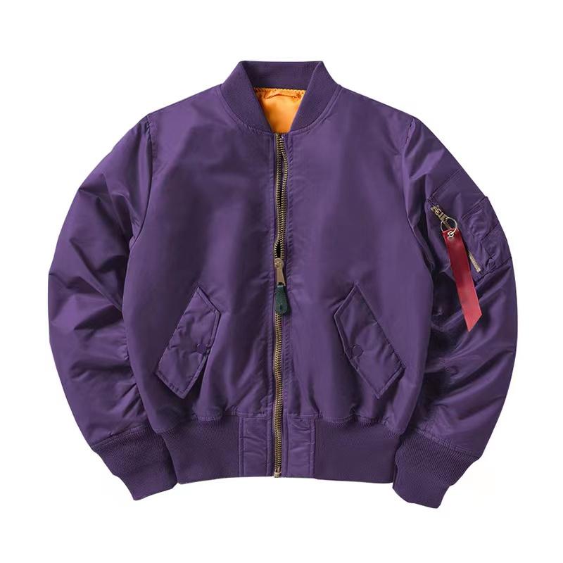 Men MA1 Jackets Autumn Quality Nylon American Military Uniform Aviator Unisex C image 6