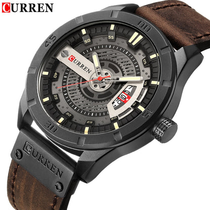 Luxury Watch Brand CURREN Men Military Sports Watches Men's Quartz Date Clock M image 2