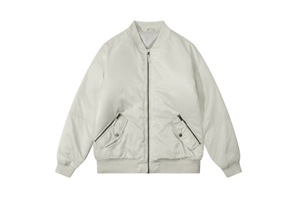 Men's Bomber Jackets Casual Fall Winter Warm Windbreaker Full Zip Windproof Outw image 2