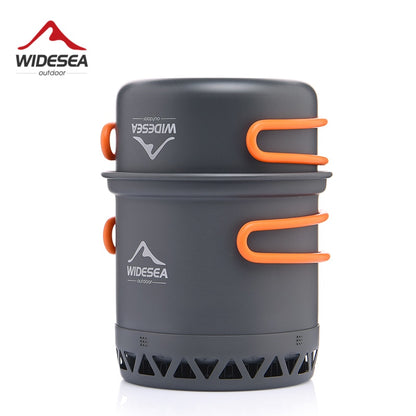 Widesea Camping 1.3L 2.3L Cookware Outdoor Cooking Set Heat Cooker Travel Table image 1