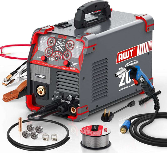 Mig Welder 200Amp 8 In 1 Gas Mig/Gasless Flux Core Mig/Stick/Lift Tig/Spot Weld