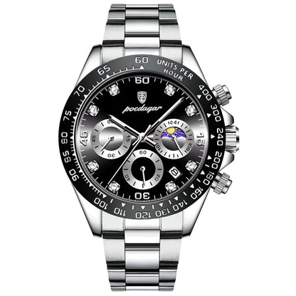 POEDAGAR Luxury Man Wristwatch Sports Chronograph Luminous Waterproof Date Men  image 5
