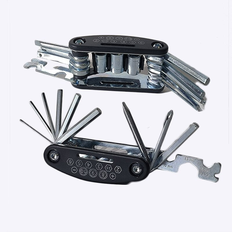 16 in 1 Mountain Bike Portable Socket Multipurpose Wrench Bicycle Multi Tool Sc image 1