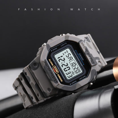 SKMEI Multifunctional Digital Sport Watch Men 2 Time Count Down Mens Wristwatch image 5