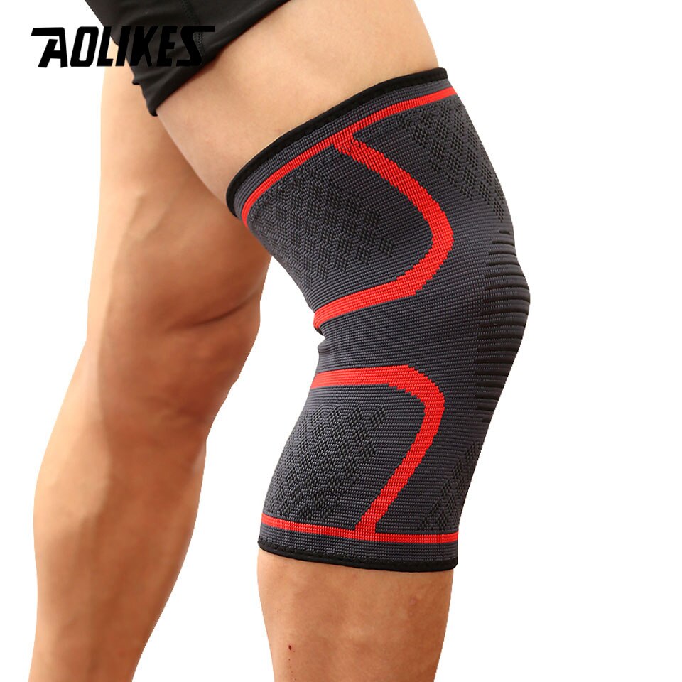 AOLIKES 1PCS Fitness Running Cycling Knee Support Braces Elastic Nylon Sport Co image 1
