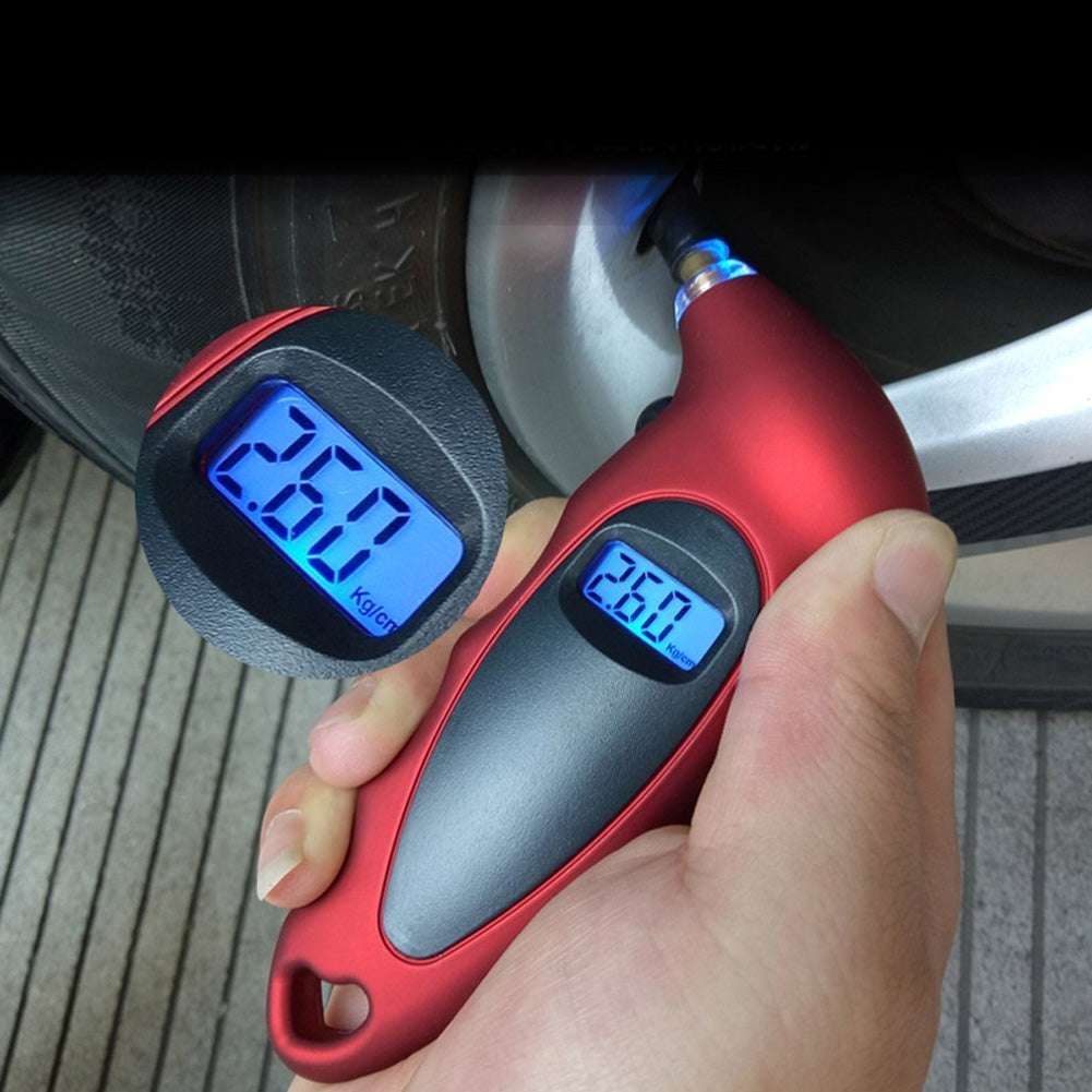 New Digital Tire Pressure Gauge Backlight LCD Tyre Air Monitoring Meter 150PSI