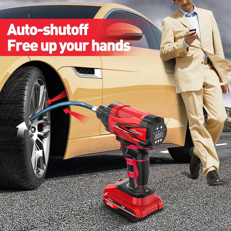 Tire Air Pump Car Portable Air Compressor For Tires Airpump 12V Cordless Tyre I image 6