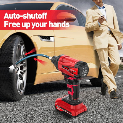 Tire Air Pump Car Portable Air Compressor For Tires Airpump 12V Cordless Tyre I image 6