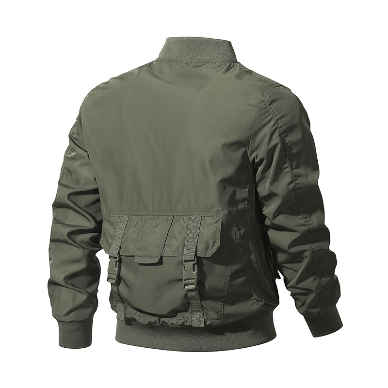 Spring Autumn New Multi-Pocket Jacket Men Fashion Casual Windproof Pilo