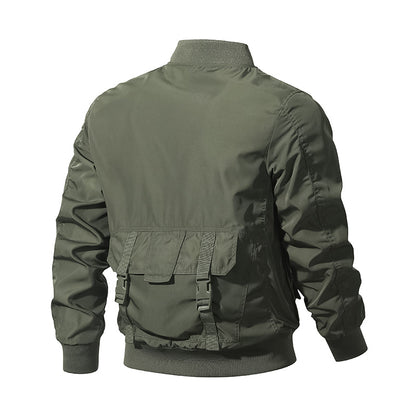 Spring Autumn New Multi-Pocket Jacket Men Fashion Casual Windproof Pilo