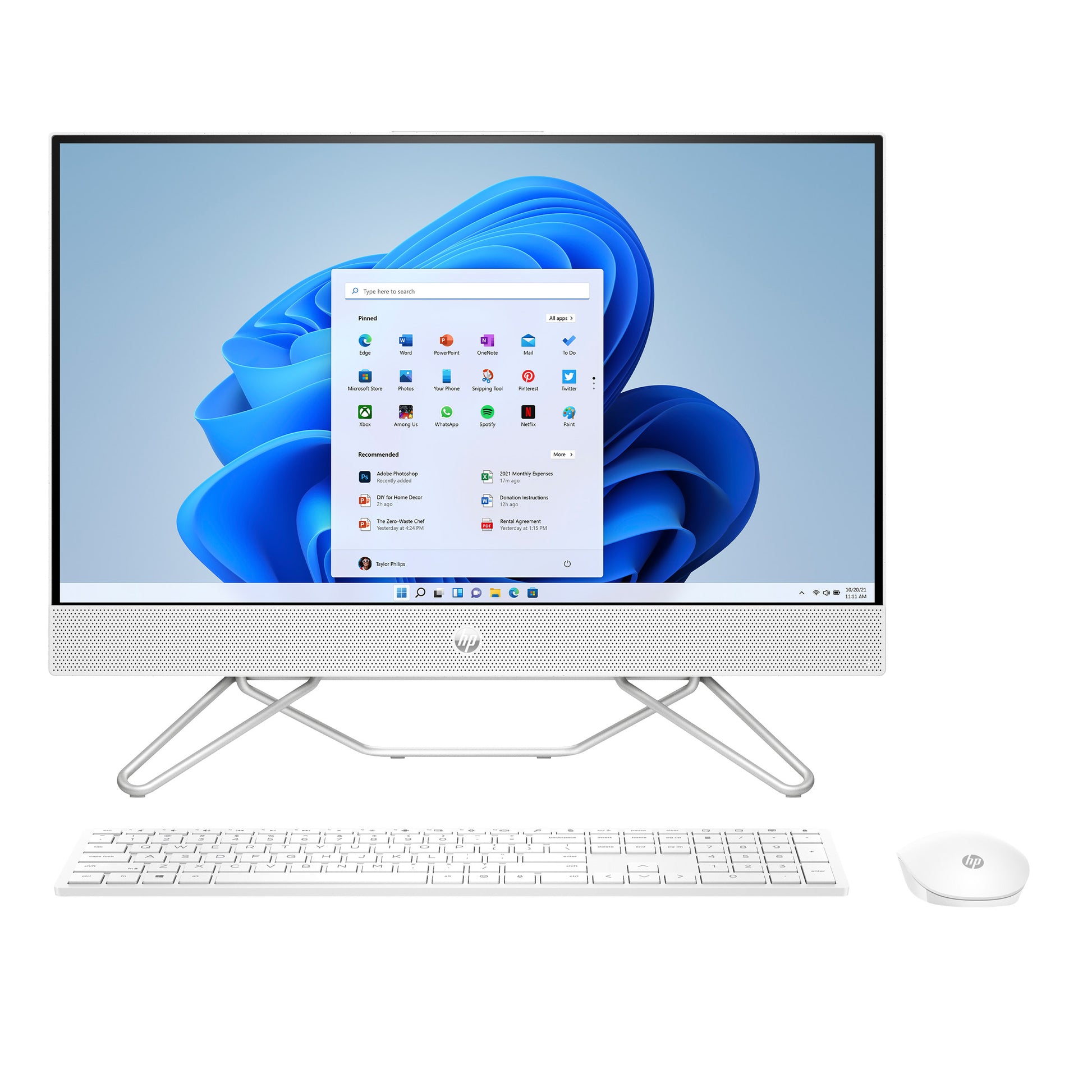 HP 27" All-in-One Touchscreen Desktop - AMD Ryzen 7 5825U - 1080p - Windows image 1