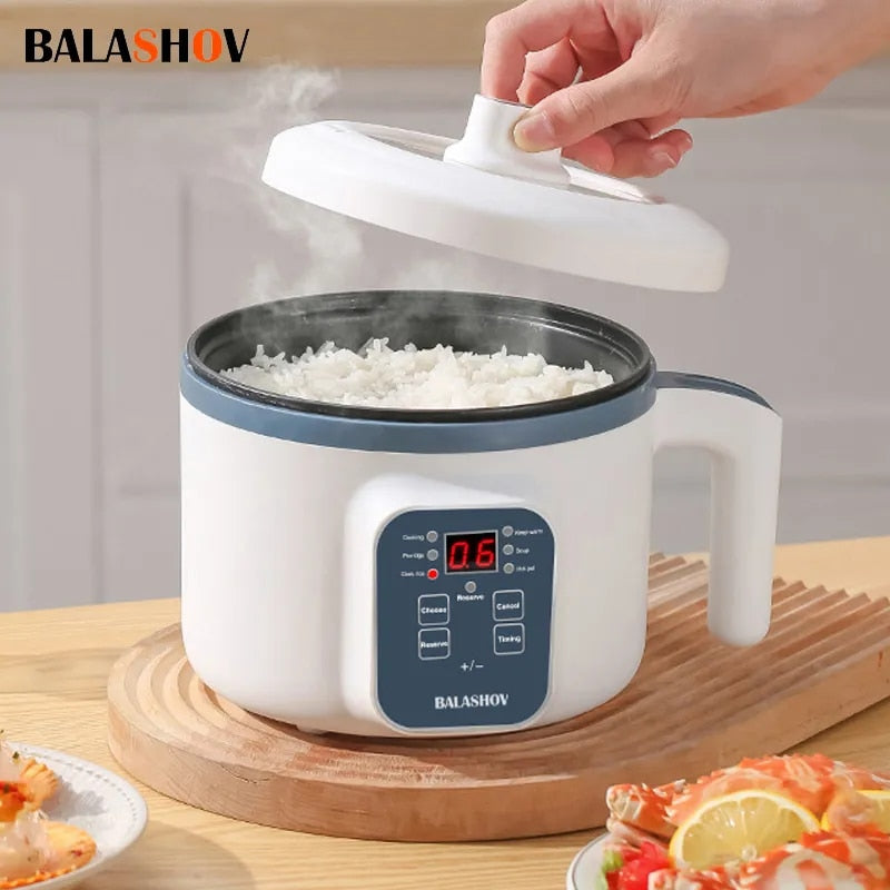 220V Electric Rice Cooker Single Double Layer Multi Cooker Non-Stick pot Pan image 1