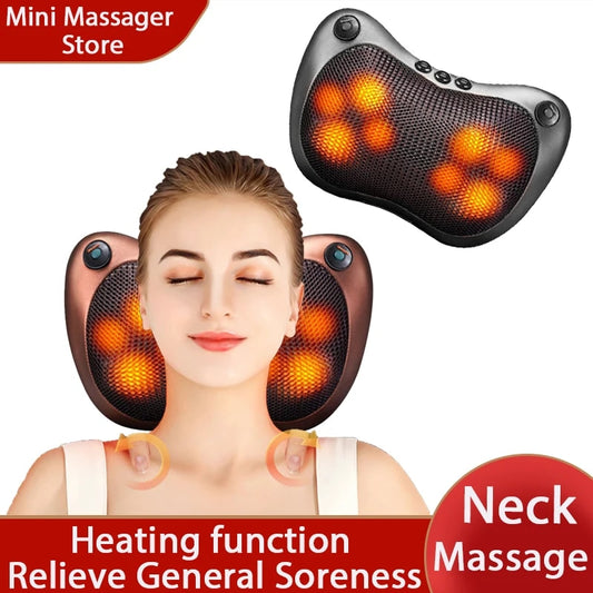 Neck Massager Massage Pillow 8-12-18 Massage Balls Relax Muscles and Relieve Ne