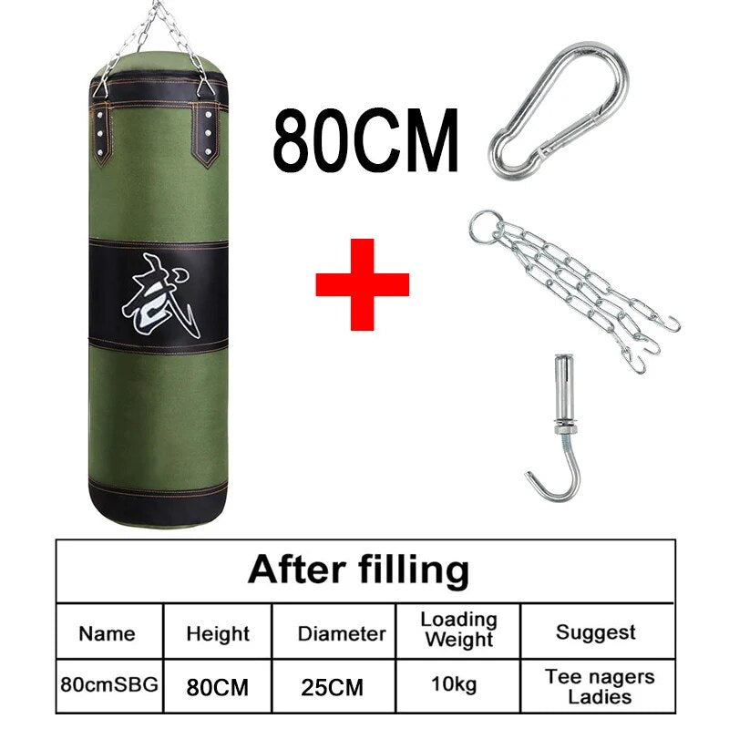 Punch Sandbag Durable Hanging Hollow Sandbag Boxing Heavy Punch Bag With Metal  image 6