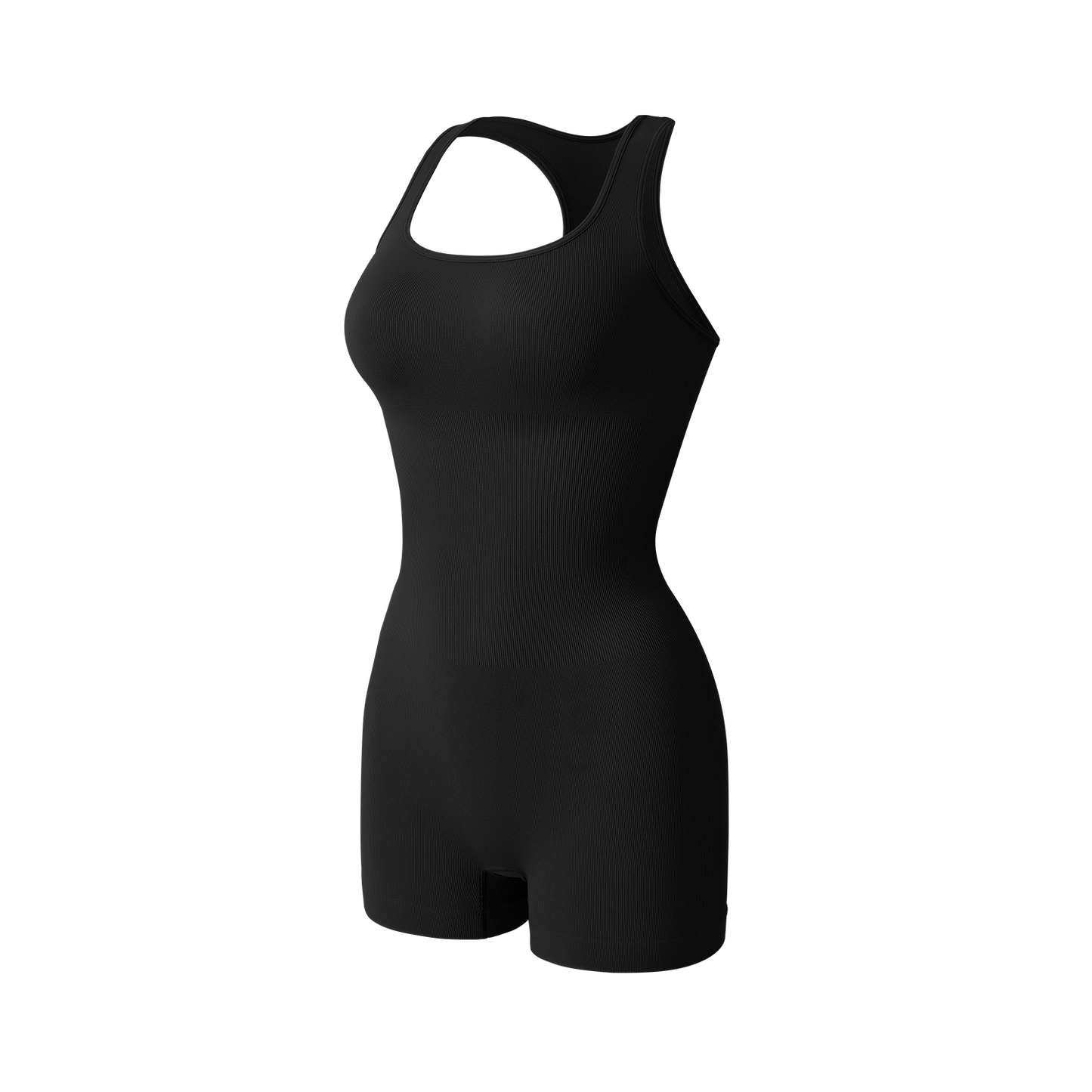 Women's Yoga Rompers  Jumpsuit Tummy Control One Piece Bodycon Stretch Short image 2