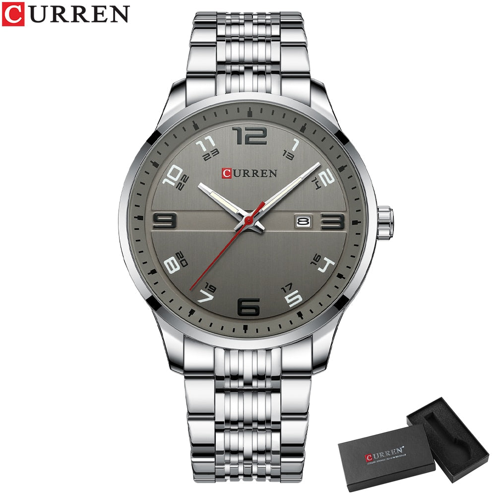 CURREN Business Men Luxury Watches Stainless Steel Quartz Wrsitwatches Male Aut image 3