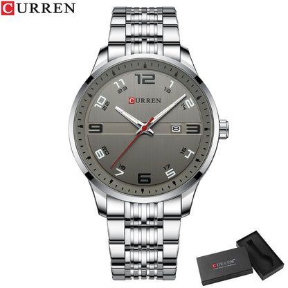 CURREN Business Men Luxury Watches Stainless Steel Quartz Wrsitwatches Male Aut image 3
