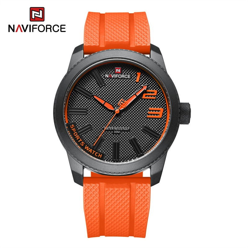 NAVIFORCE Top Luxury Brand Quartz Watch Men Silicone Strap Military Watches 30A image 10