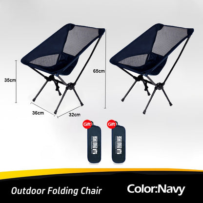 TANXIANZHE Outdoor Portable Camping Chair Oxford Cloth Folding Lengthen Seat fo image 7