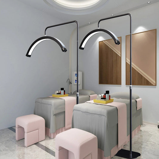 FOSOTO Hight Quality Arc Led Lash Light Half-Moon Shaped Light Video Light With