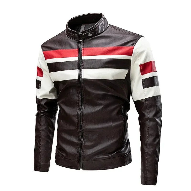2024 Spring Men Zipper Jacket High Quality Male Jacket Multi Pocket Casual Moto image 6