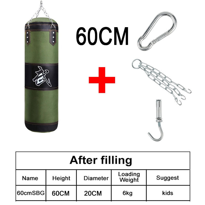 Punch Sandbag Durable Hanging Hollow Sandbag Boxing Heavy Punch Bag With Metal  image 14