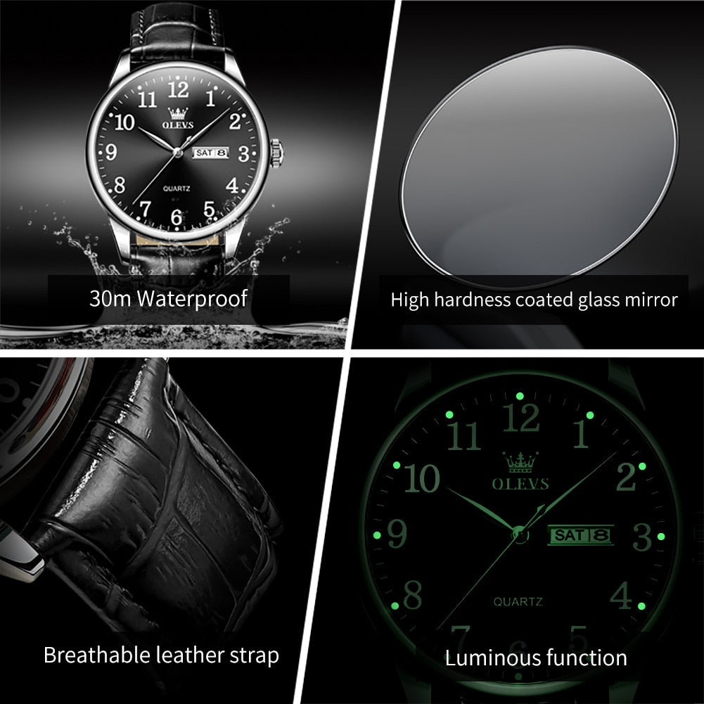 OLEVS New Fashion Watch For Men Top Brand Luxury Sport Waterproof Simple Ultra- image 11