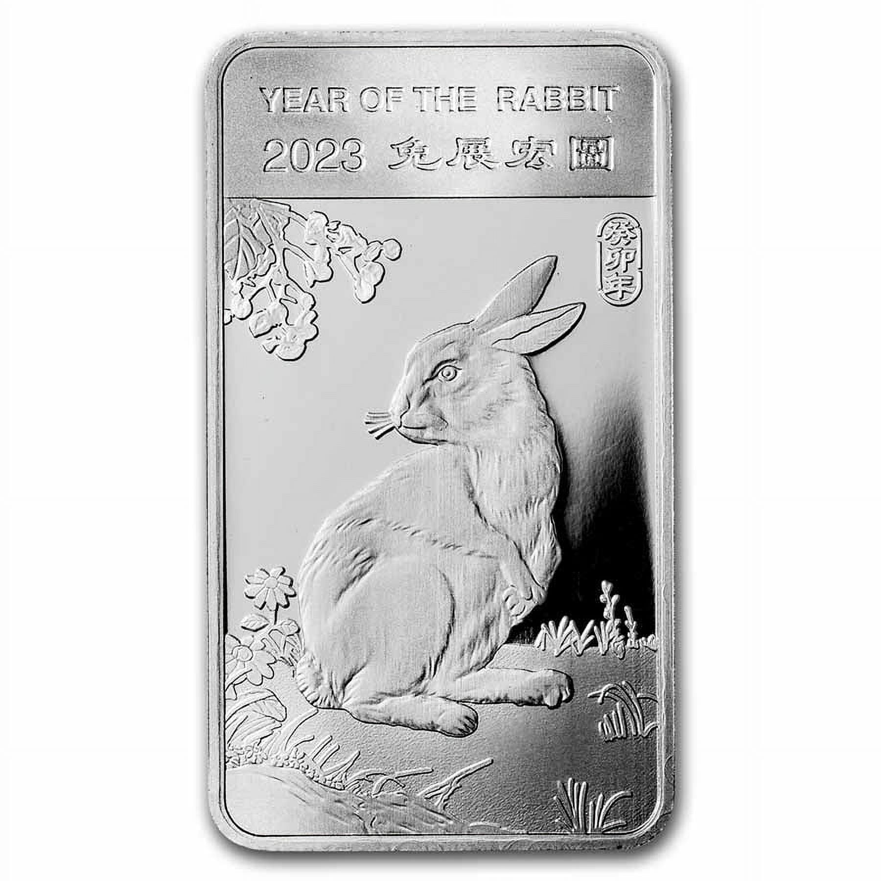 1/2 oz Silver Bar - APMEX (2023 Year of the Rabbit) image 0
