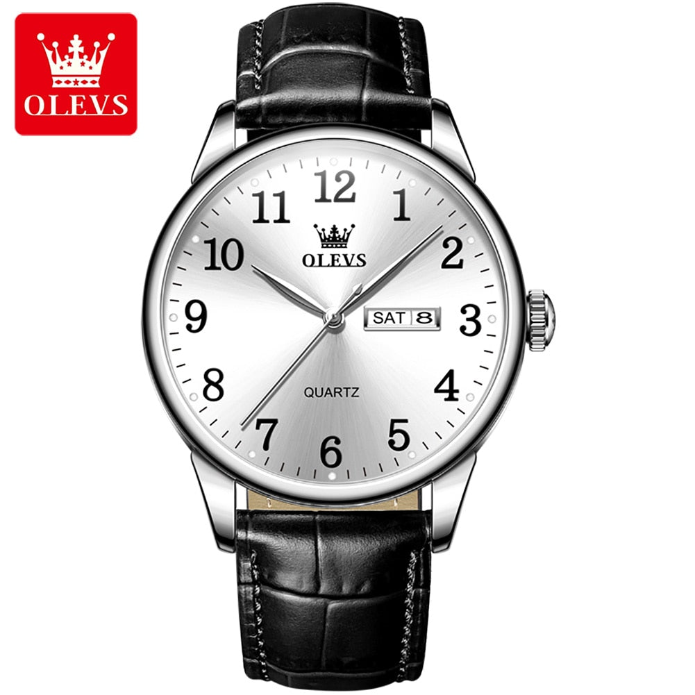 OLEVS New Fashion Watch For Men Top Brand Luxury Sport Waterproof Simple Ultra- image 0