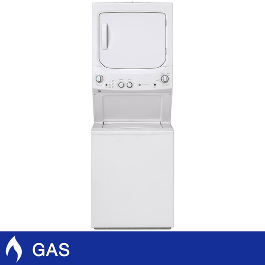 GE Unitized Spacemaker 3.8 cu. ft. Washer and 5.9 cu. ft. GAS Dryer image 0