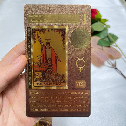 Golden Tarot 12x7cm English Deck Classic for Beginners with Color Paper Guide B image 10