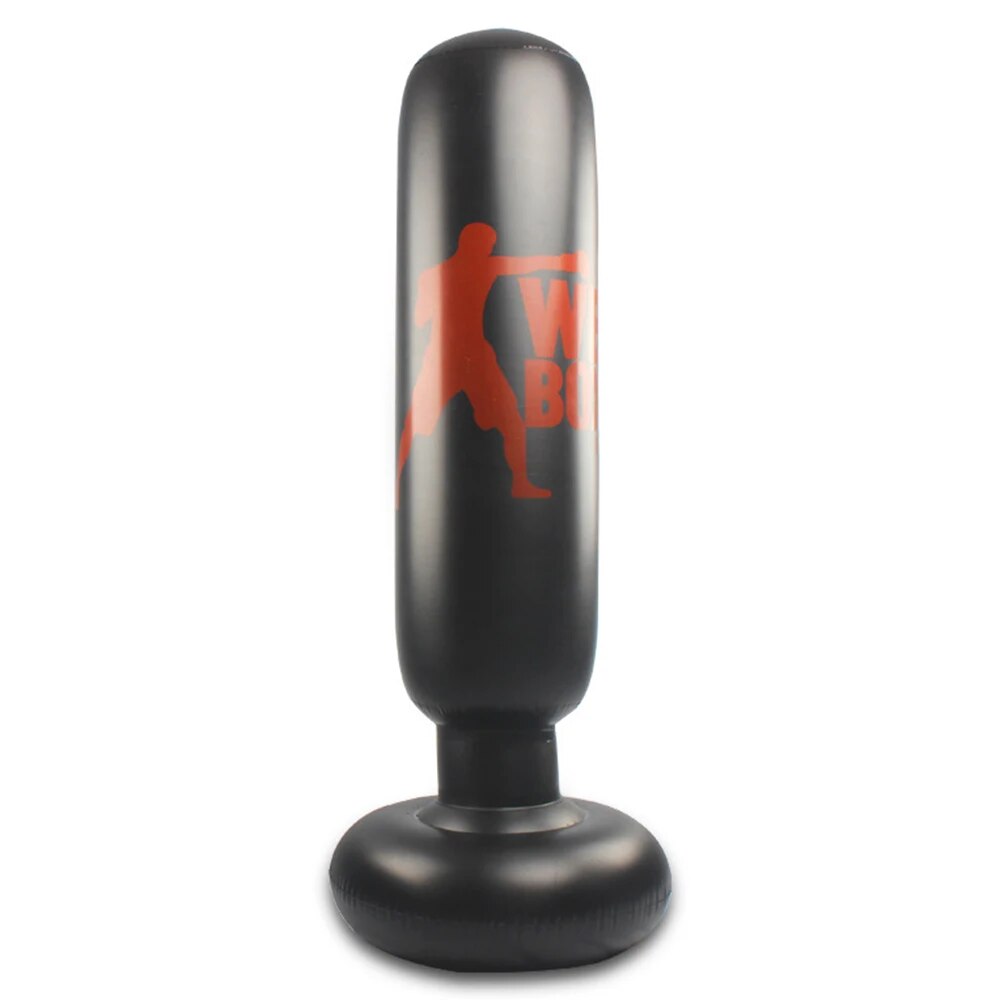 160cm Boxing Punching Bag Inflatable Free-Stand Tumbler Muay Thai Training Pres image 6