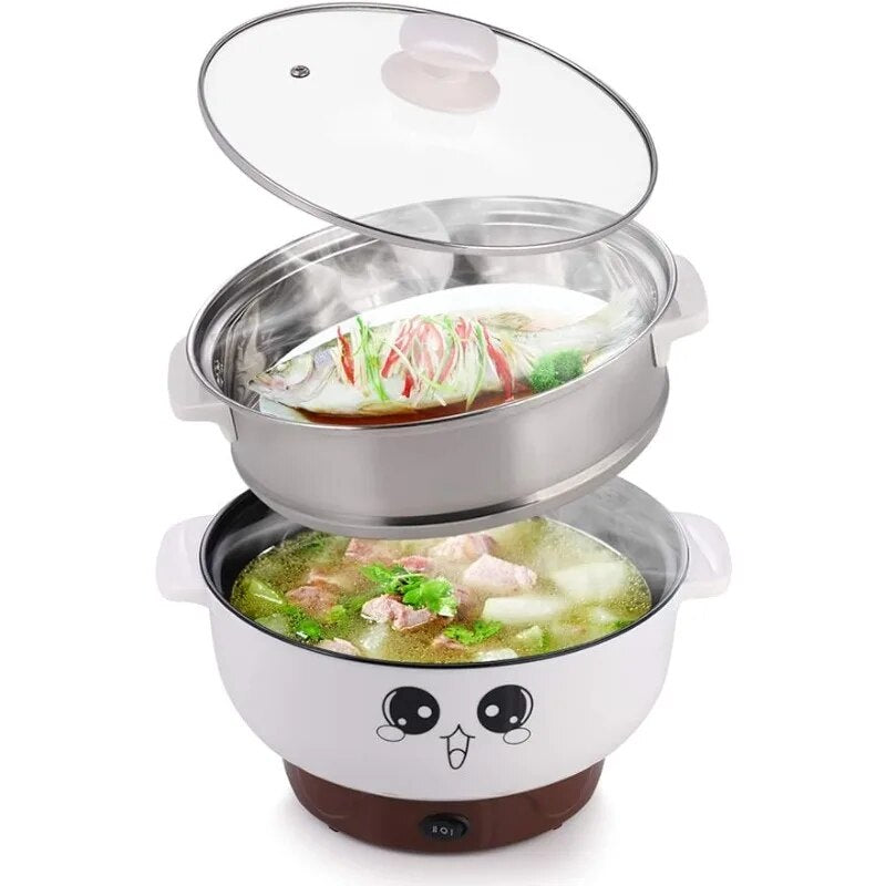 4-in-1 Multifunction Electric Cooker Skillet Wok Electric  Pot FBoiled Egg S