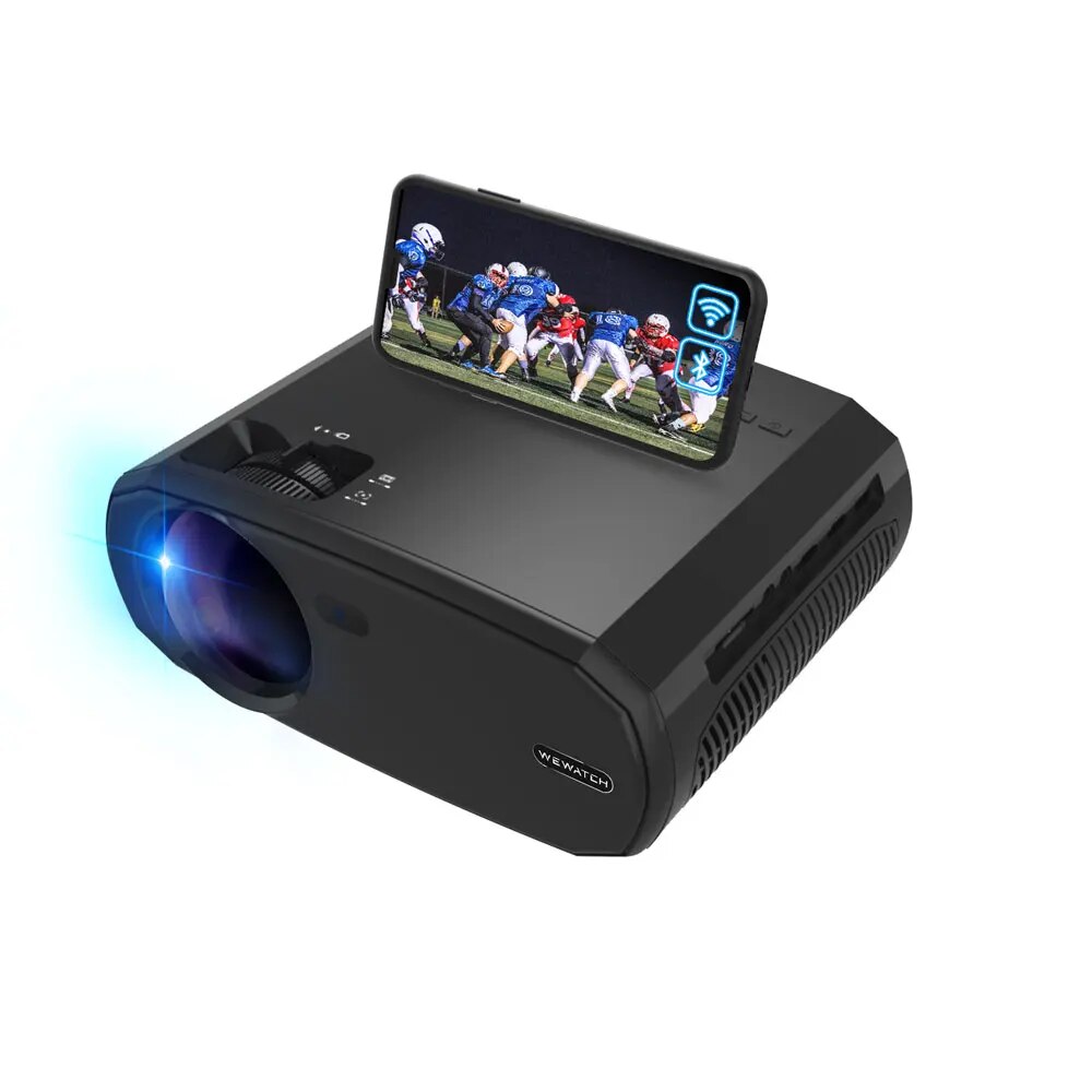 WEWATV50 Mini Smart Projector HD Native 1080P WiFi Proyector Built-in Speake