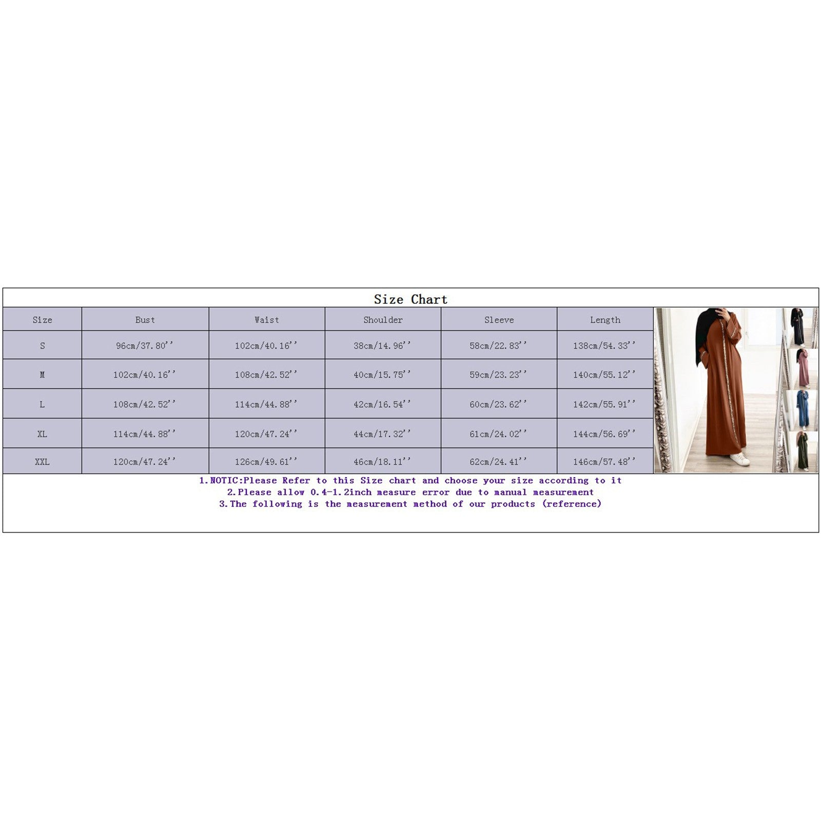 Women Muslim Long Dress Sequin Kaftan Robes Malaysia Dubai Arab Islam Abaya Isl image 5