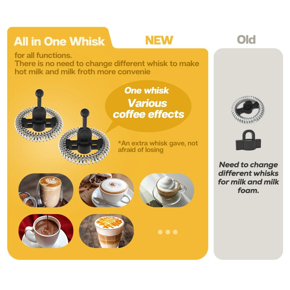 HiBREW Electric Milk Frother Frothing Foamer Chocolate Mixer Cold/ Latte Cap image 4