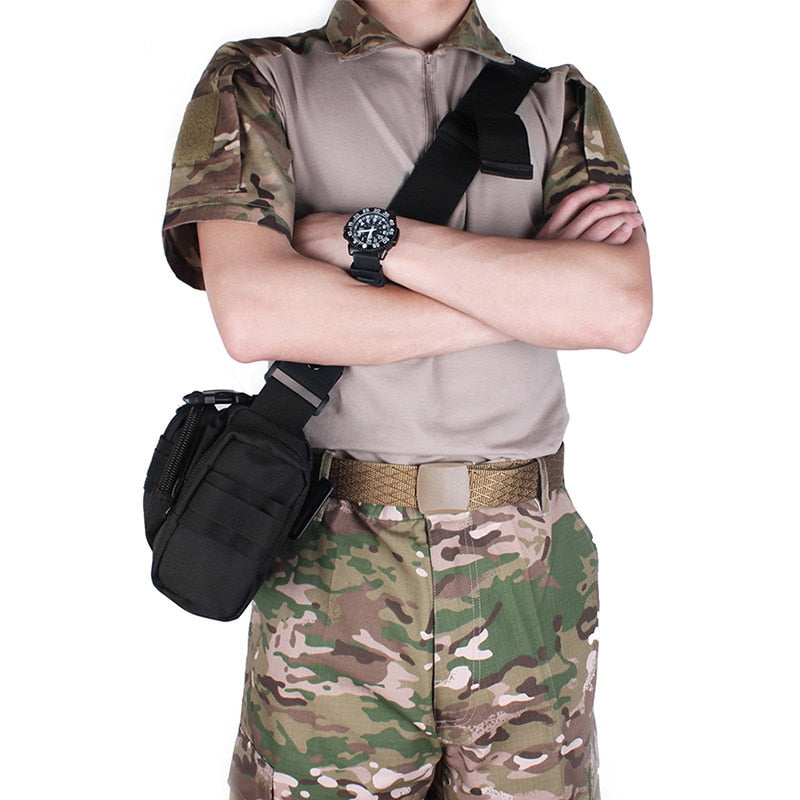 Tactical Waist Fanny Pack for Men Military Waterproof Cross-body Shoulder Sling image 11